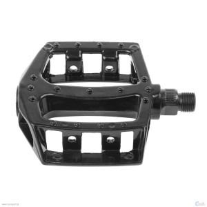 PEDAŁY DO BMX-DIRT M-WAVE - 9/16"- ALU-CZARNE