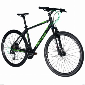 ROWER CROSS 28" MOSSO-771TB-ACERA / ALIVIO 3x9 Kol. Czarny mat / Zielona linia