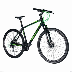 ROWER CROSS 28" MOSSO-771TB-TX-ACERA 3x8 Kol. Czarny mat / Zielona linia
