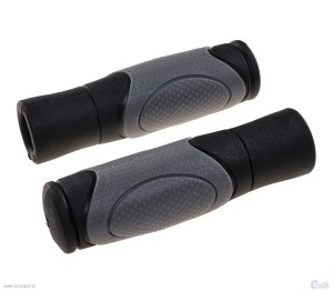 RĄCZKI VELO GRIP "FAT BOY" - 125 mm- CZARNO-SZARE